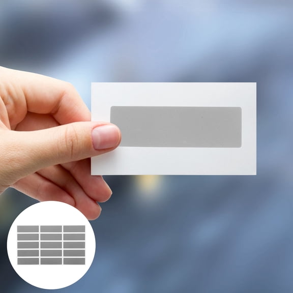 Yardwe 150Pcs Rectangle Scratch Off Stickers with Strong Adhesive for Office Use and Event Games