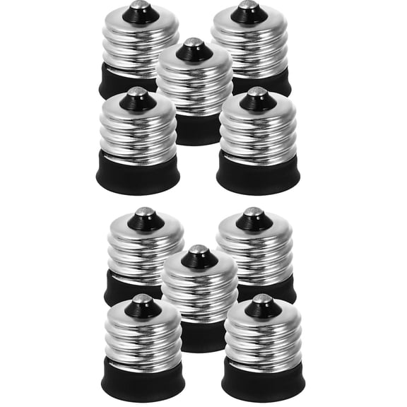 Yardwe 15Pcs Lamp Socket Adapter Candelabra to Medium Bulb Converter for Home Use with Durable Material