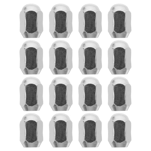 Yardwe 16Pcs Plated Silver Alloy Lug Nuts for Atv Rear Axle Hub with Corrosion Resistant Coating