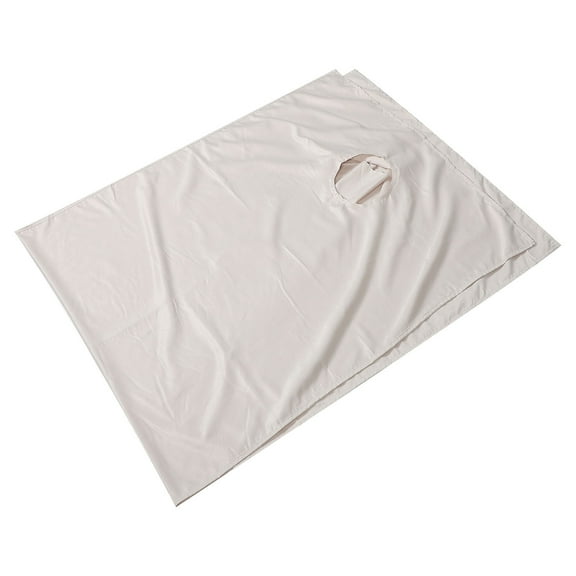 Yardwe Beige Washable Spa Bed Cover with Elastic Fit and Opening Hole for Massage Beds