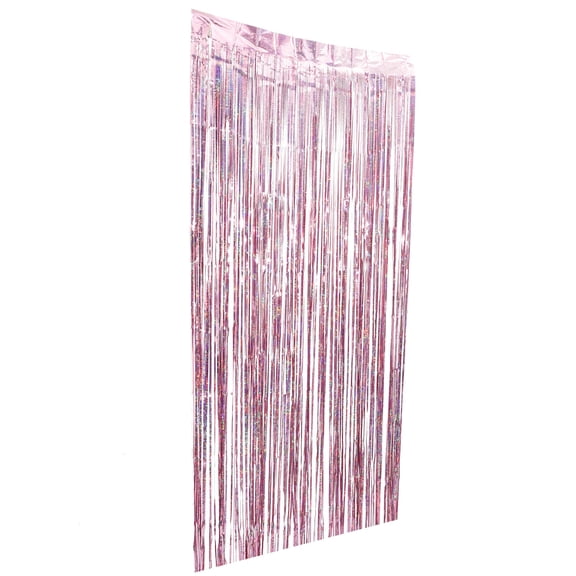Yardwe 1Pack Fringe Door Curtain Pink Plastic Tassel Design for Elegant Decor Party Hosts