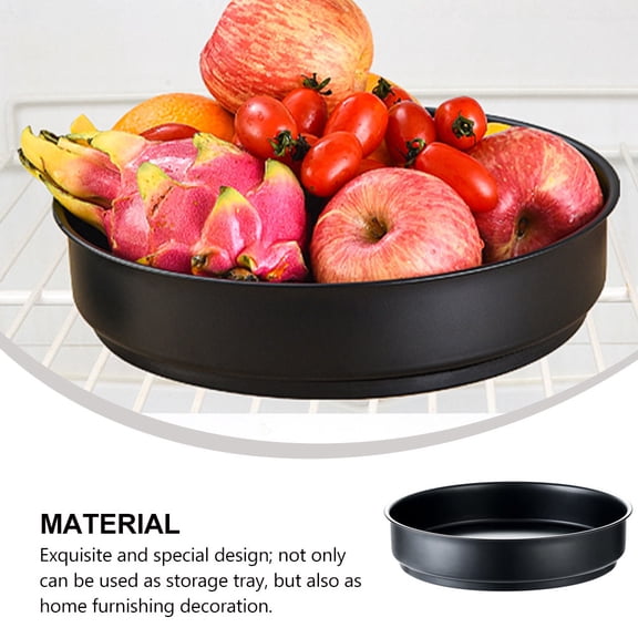 Yardwe Black Stainless Steel Desktop Organizer - Stylish Home Office Storage for Family, Friends, and Everyday Use