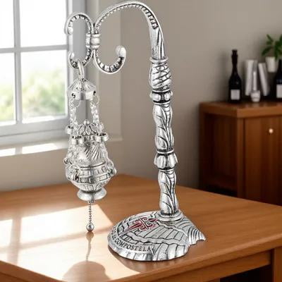 Yardwe 1Pc Church Censer Plated Silver Portable Decorative Furnace for Home and Office Decor