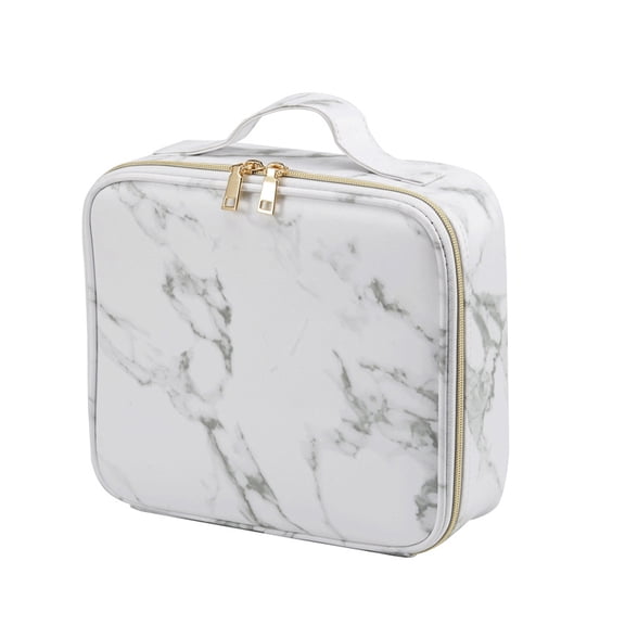 Yardwe 1Pc Portable Marbling Cosmetics Pouch Waterproof Makeup Supply Organizer for Travel Outdoor Use