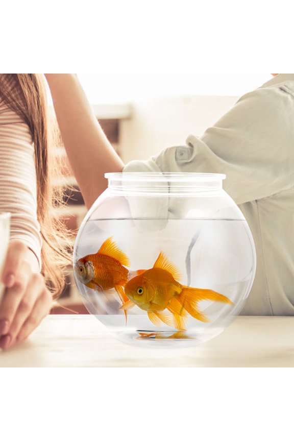 1Pc Small Plastic Tank Clear Fish Container for Pet Lovers Indoor