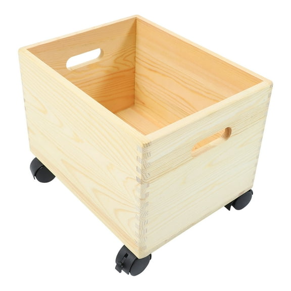 Yardwe 1Pc High-End Wooden Storage Box for Clothes and Sundries Organizer