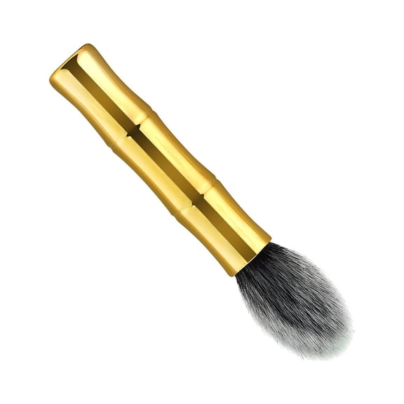 Yardwe Premium Plastic Handle Makeup Brush with Nylon Bristles in Golden