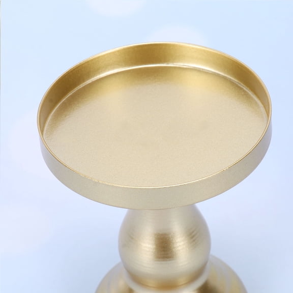 Yardwe 1Pcs Dessert Stand Black Golden Metal Display Cupcakes Round Wedding Use
