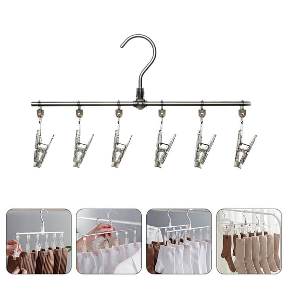 Yardwe Cloth Holder Clips Clothes Hanger Random Color 1Pcs