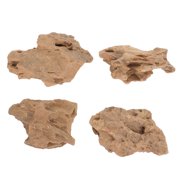 Yardwe 1Set Brown Dragon Stone Aquarium Rock for Small Fish Tank and Freshwater Aquascaping Decoration