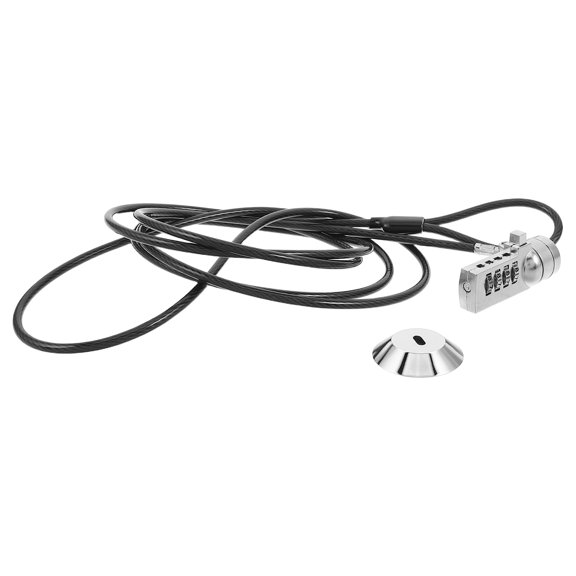 Yardwe 1Set Desktop Laptop Cable Lock with Keyless Combination for Flexible Office Security