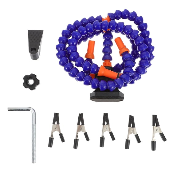 Yardwe 1Set Flexible Arms Welding Platform with Strong Plastic Material for Accurate Soldering in Blue