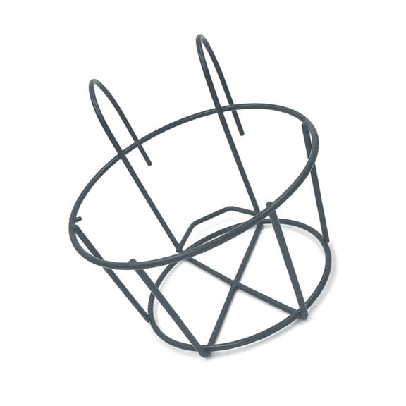 Yardwe Black Metal Plant Stand for Easy Watering and Home Decoration