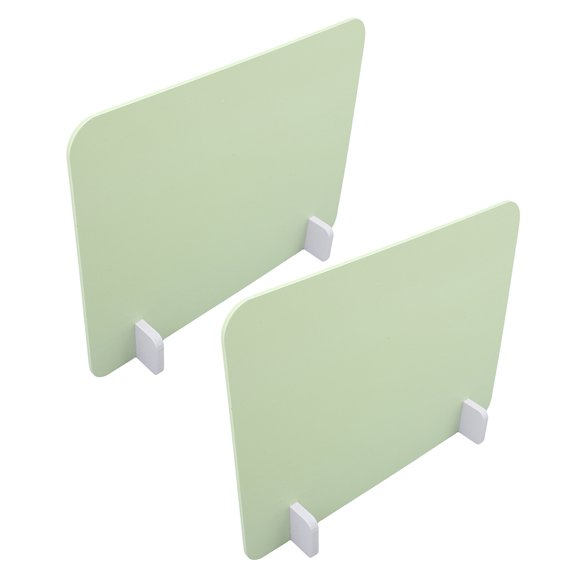 Yardwe 1Set Office Desk Partition Barrier Panel in Light Green for Focused Workspaces
