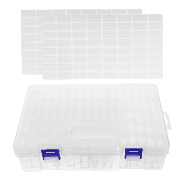 Yardwe Clear Plastic Bead Storage Containers for Easy Sorting and Travel
