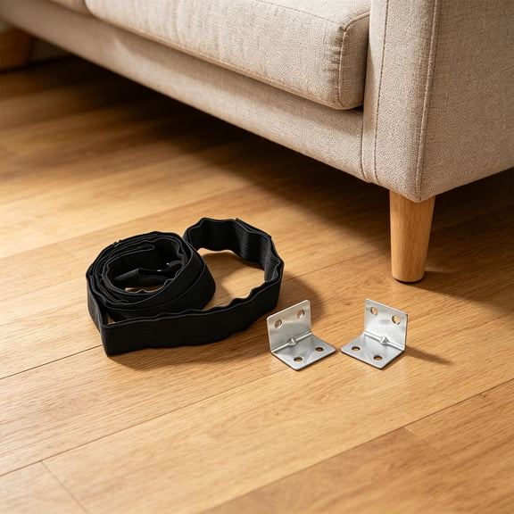 Yardwe 1Set Universal Sofa Bottom Guard Strap with Adjustable Design for Under Couch Dust Protection