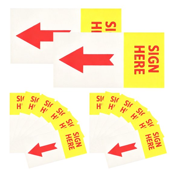 Yardwe 200Pcs Label Stickers and Direction Arrows for Document Annotation and Workflow Improvement