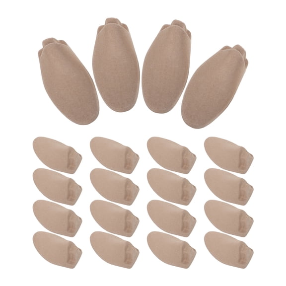 Yardwe 20Pairs Brown Paper Pulp Shoe Insert for Wrinkle Prevention and Durable Shoe Support