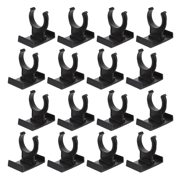 Yardwe 20Pcs Black Plastic Kitchen Plinth Clips Durable Clips for Furniture Levelers
