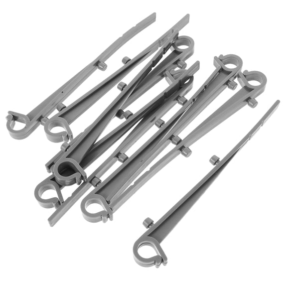 Yardwe 20Pcs Weather Resistant Plastic Gutter Hooks for Quick Installation and Reliable Gutter Support