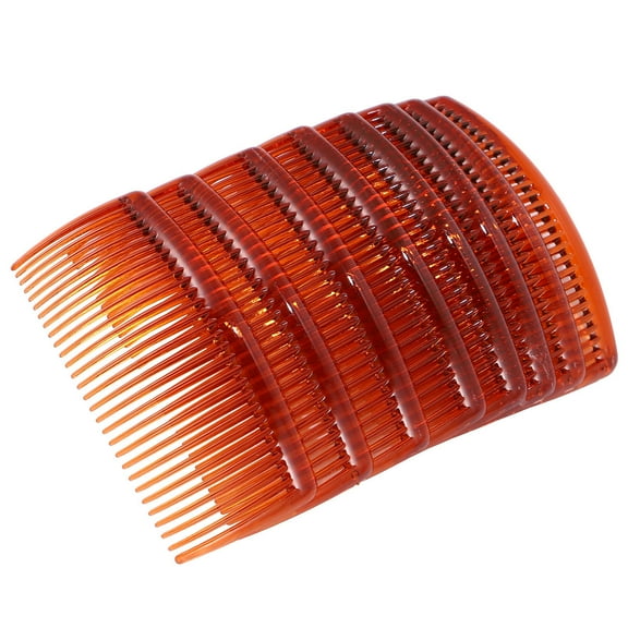 Yardwe 24Pcs Hair Combs Coffee Color Plastic For Women Ladies Styling And