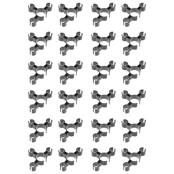 Yardwe 24pcs Mini Plastic Bottle Clips Triple Holder for Wine Bottles and Candles Securely Organize Bar Accessories