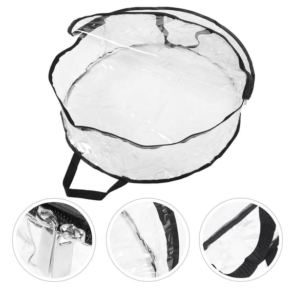 Yardwe 2-Pack Black PVC Round Wreath Holder Design for Outdoor Storage and Display