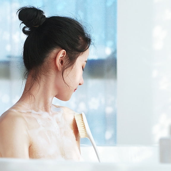 Yardwe 2Pcs Bath Back Brush with Practical Design for Effective Skin Dust Oil Removal