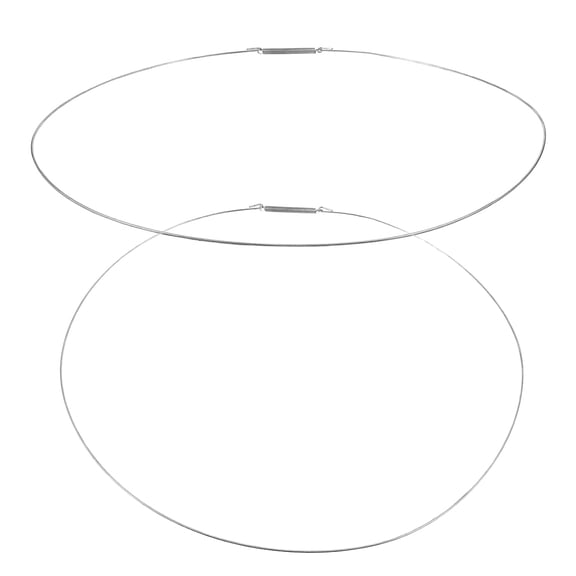 Yardwe 2Pcs Boot Seal Retaining Ring Stainless Steel Silver Prevents Water Leaks For Front Load Washer