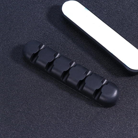 Yardwe 2Pcs Cable Storage Sticker Flexible Silicone Cord Organizer for Charging USB Cable Management