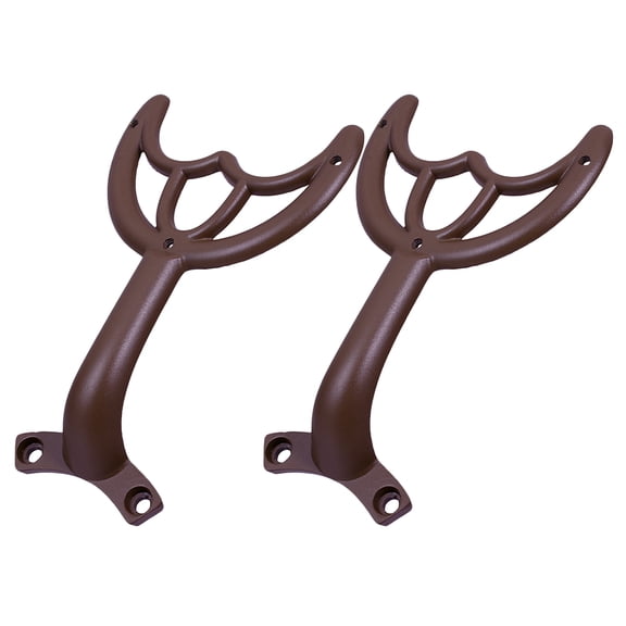 Yardwe 2Pcs Ceiling Fan Mount Bracket Arm Replacement Fan Blade Support Rods Coffee Iron
