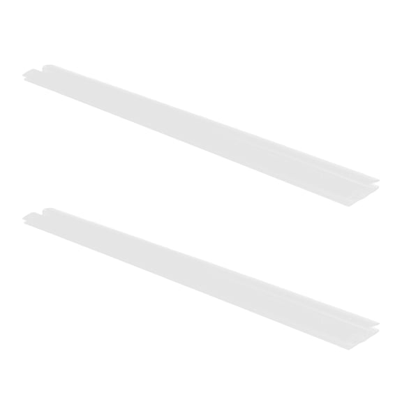 Yardwe 2Pcs Clear Acrylic Hinges for Glass Panels No Drill Installation Flexible PVC Hinge Strip