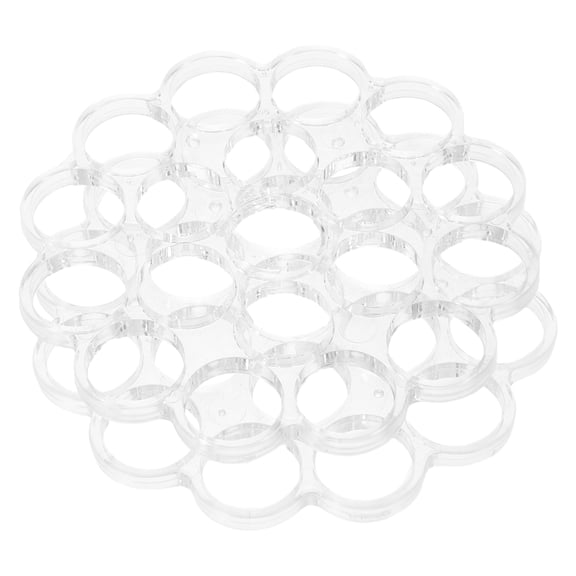 Yardwe 2Pcs Clear Floral Grid for Vase Flower Stem Fixator with Easy Positioning and Reusable Design