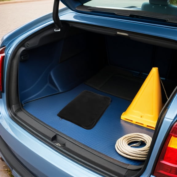 Yardwe 2Pcs Compact Car File Organizer with Oxford Cloth for Registration and Insurance Documents