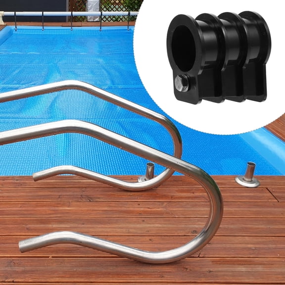 Yardwe 2Pcs Embedded Ladder Buckle Black Plastic Easy Disassembly Parts