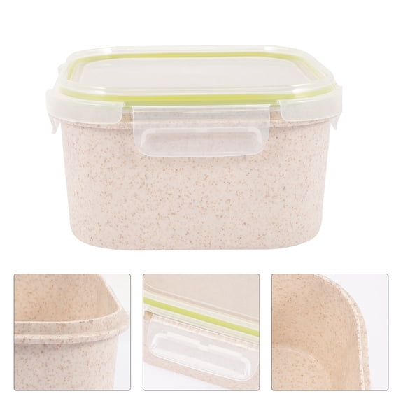 Yardwe 2Pcs Freezer Safe Food Containers with Airtight Lids for Leftover Pizza and Soup Storage