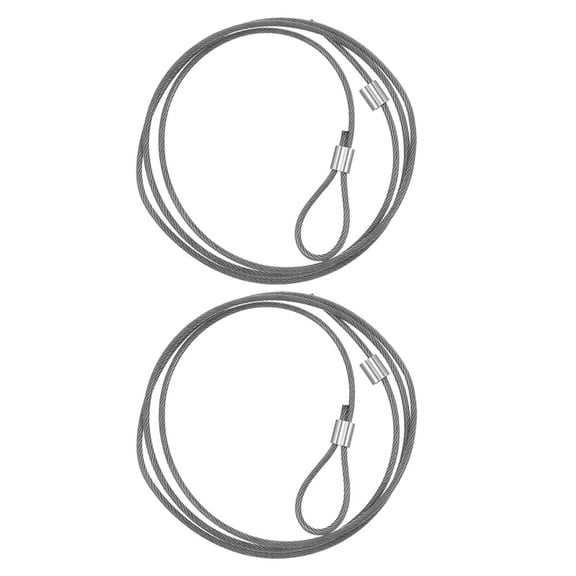 Yardwe 2Pcs Heavy Duty Basketball Net Rope with Steel Wire for Stable Indoor Outdoor Use