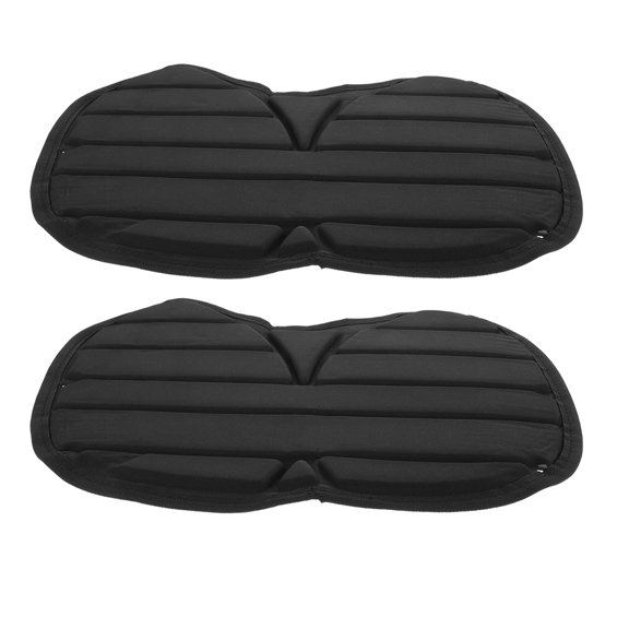 Yardwe 2Pcs Kayak Backrest Pad Convenient Backrest Cushion Black Sponge For Kayakers