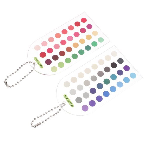 Yardwe 2Pcs Lightweight Portable Color Analysis Template Cards for Seasonal Style Matching