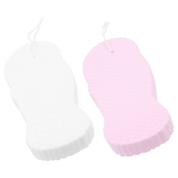 Yardwe Exfoliating Sponges for Body Bath Sponges Pva 2Pcs Super Soft White