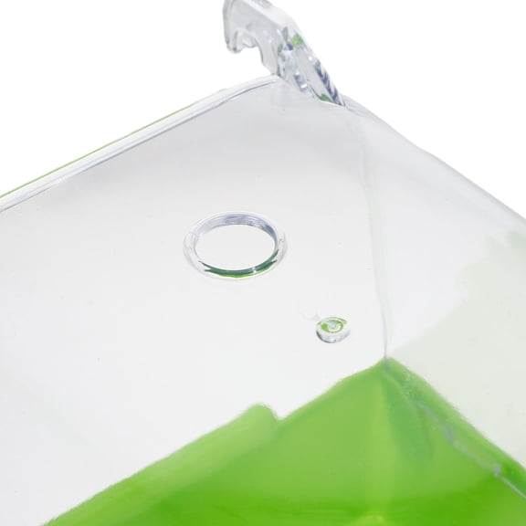 Yardwe 2Pcs Pet Shower Tub Transparent Bird Bath Basin with Fashionable and Durable Design