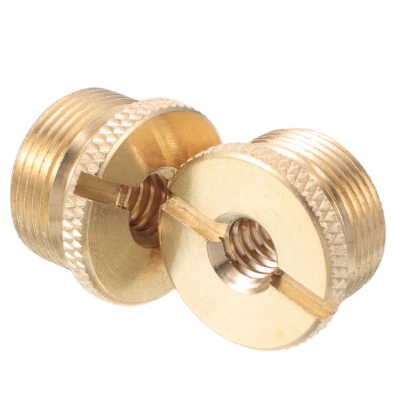 Yardwe 2Pcs Plated Gold Threaded Mic Adapter for Microphone Mounts Ideal for Home Recording and Live Streaming Setup