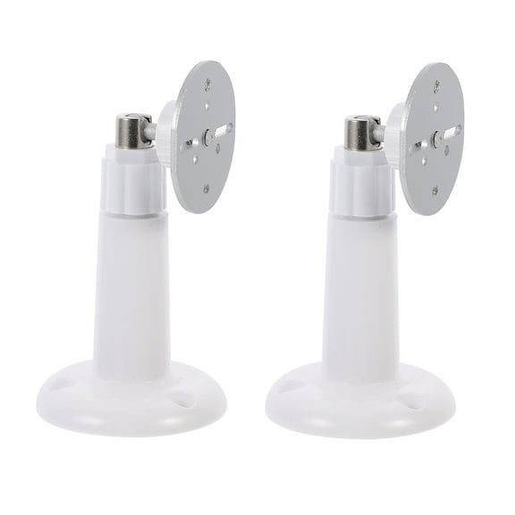 Yardwe 2Pcs Security Camera Rack White Wall Holder with Adjustable Angle for Video Monitoring