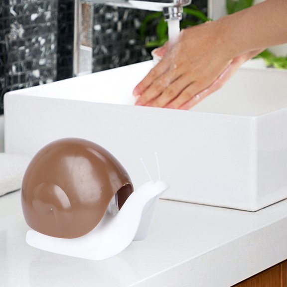 Yardwe 2Pcs Snail Shaped Refillable Lotion Bottle Assorted Colors for Bathroom and Toiletries