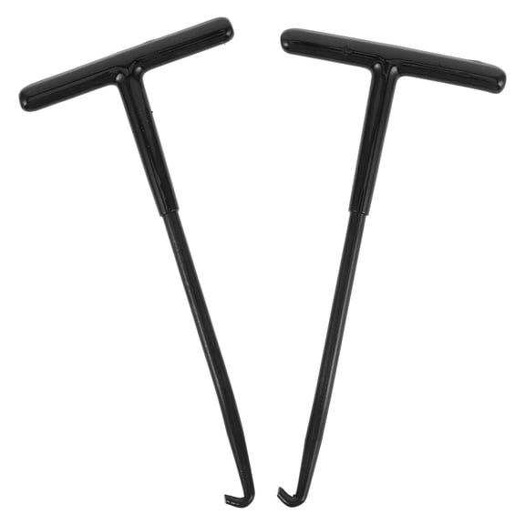 Yardwe 2Pcs T Handle Exhaust Spring Puller Tool for Motorcycle Maintenance Carbon Steel