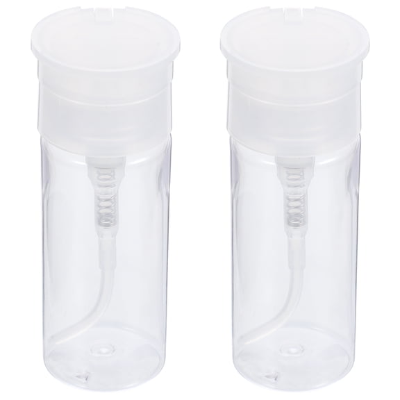 Yardwe 2Pcs Transparent Petg Sub Packing Bottles Leakproof Travel Liquid Storage