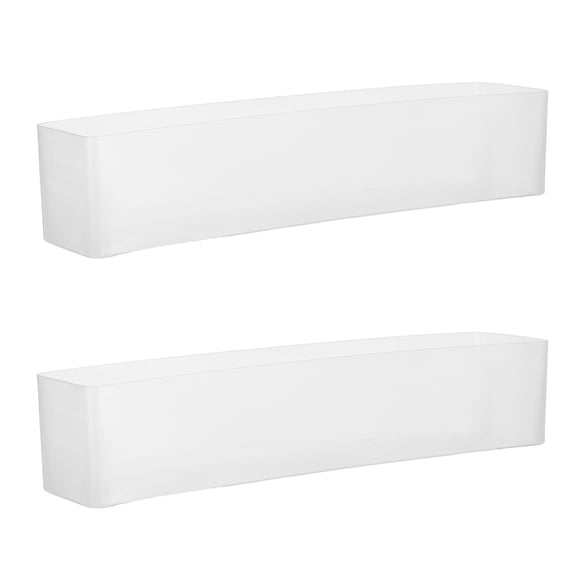 Yardwe Sturdy Transparent Display Bin for Retail and Convenience Store Shelves 2Pcs