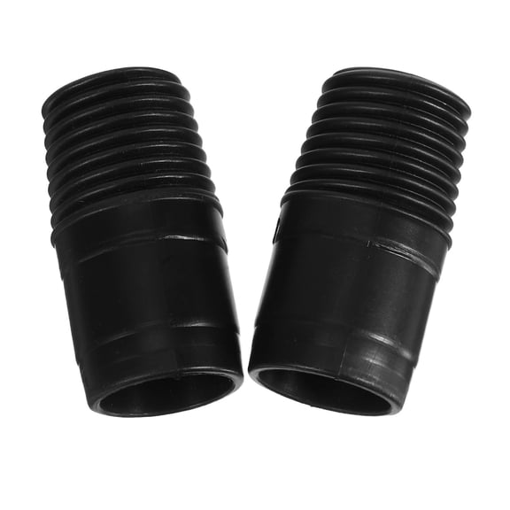 Yardwe 2Pcs Universal Threaded Extension Pole Adapter Black for Telescopic and Straight Poles