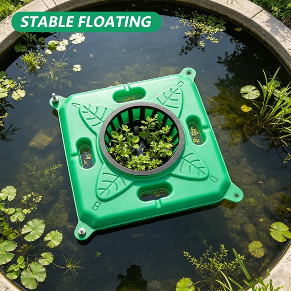 Yardwe 2Sets Garden Pool Floating Plant Basin with Balanced Buoyancy and Hydroponic Planter Compatibility