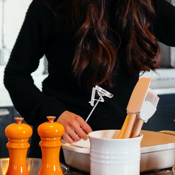 Yardwe 2pcs Probe Meat Thermometer 304 Stainless Steel Cooking Aid Kitchen Use